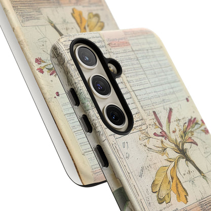Vintage Botanical Tough Case — Floral Collage Phone Cover