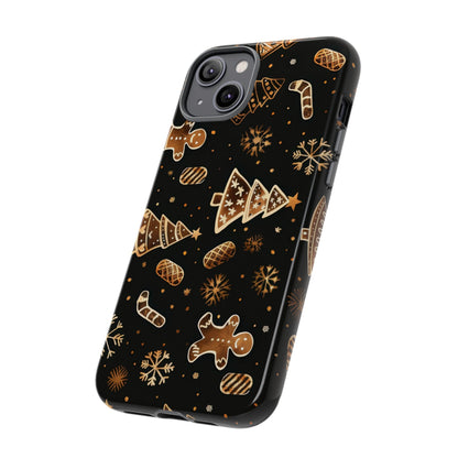Christmas Cookie Phone Case,Black And Gold ,Case Holidays Case
