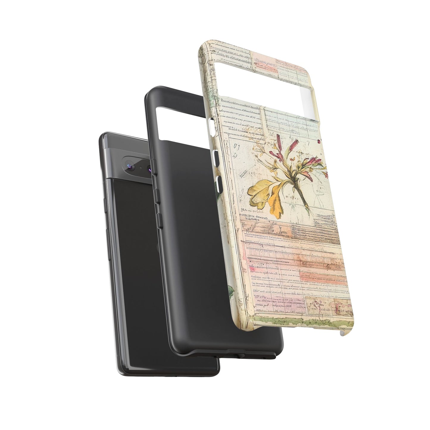 Vintage Botanical Tough Case — Floral Collage Phone Cover