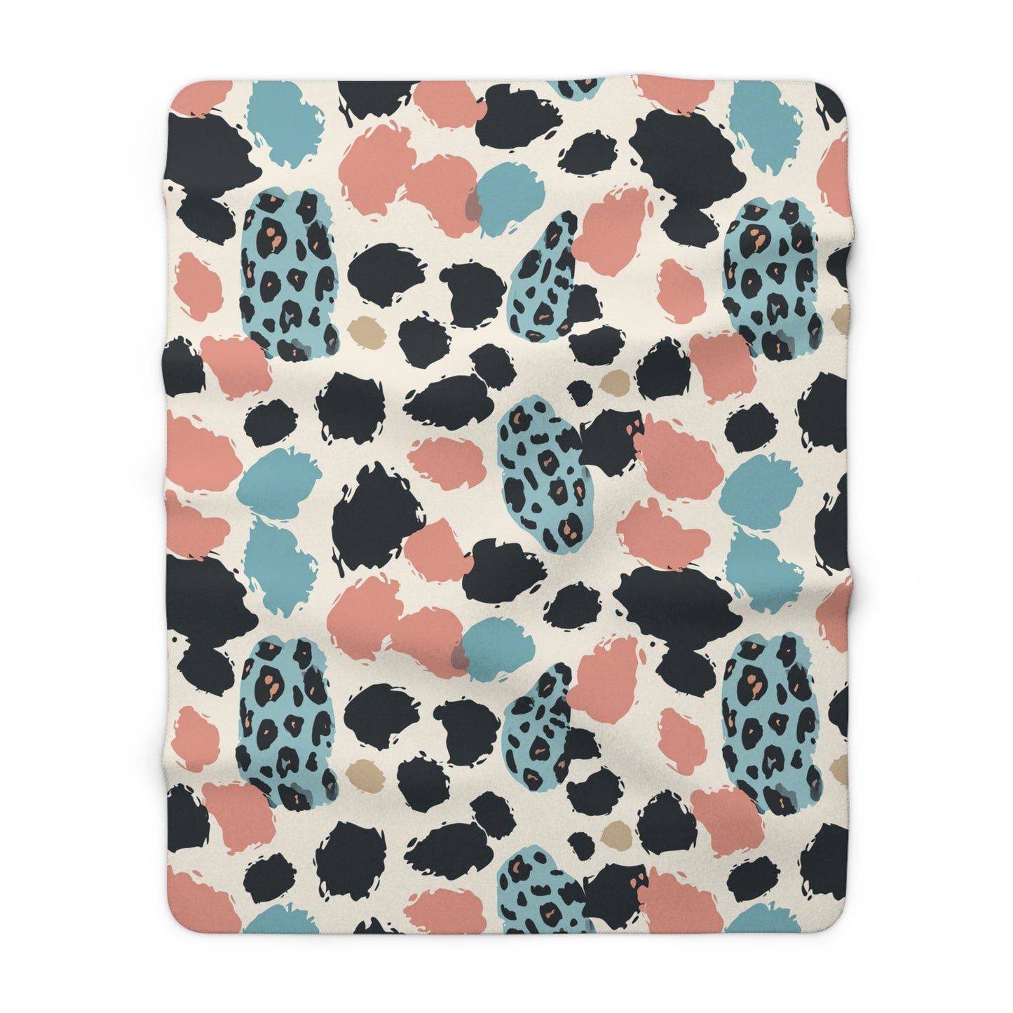 Sherpa Fleece Blanket With Multicolors
