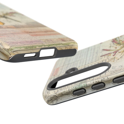 Vintage Botanical Tough Case — Floral Collage Phone Cover