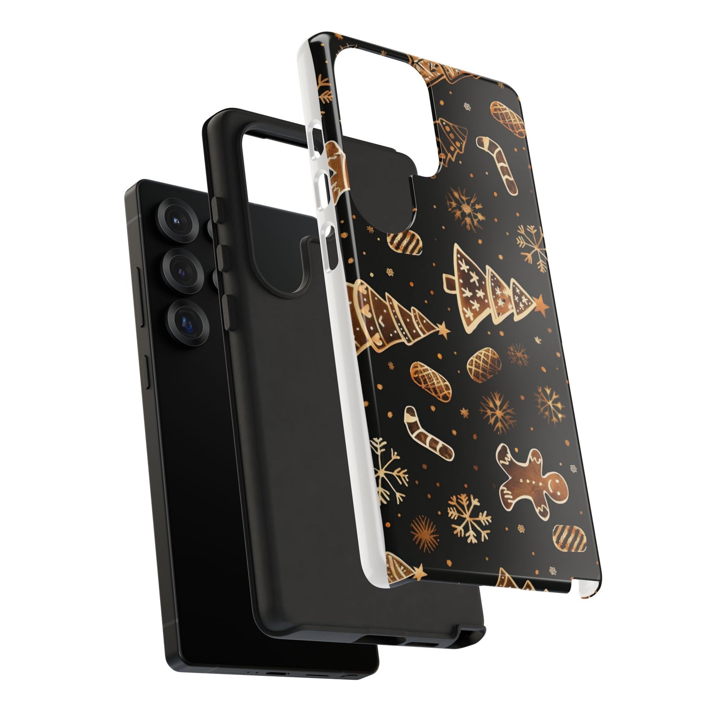 Christmas Cookie Phone Case,Black And Gold ,Case Holidays Case