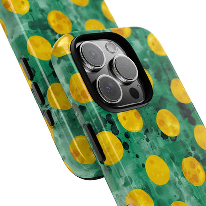 Tough Cases With a Green Color And Yellow ,A Perfect Gift For A Girl
