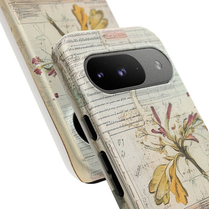 Vintage Botanical Tough Case — Floral Collage Phone Cover