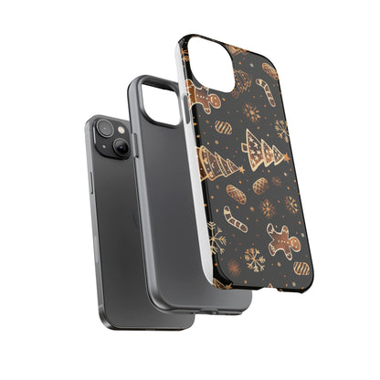 Christmas Cookie Phone Case,Black And Gold ,Case Holidays Case