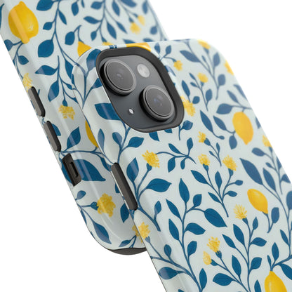Phone Case — Lemon Branch Magnetic Impact-Resistant Case IPhone Case For Girl,Summer Vibes.