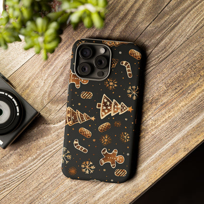 Christmas Cookie Phone Case,Black And Gold ,Case Holidays Case