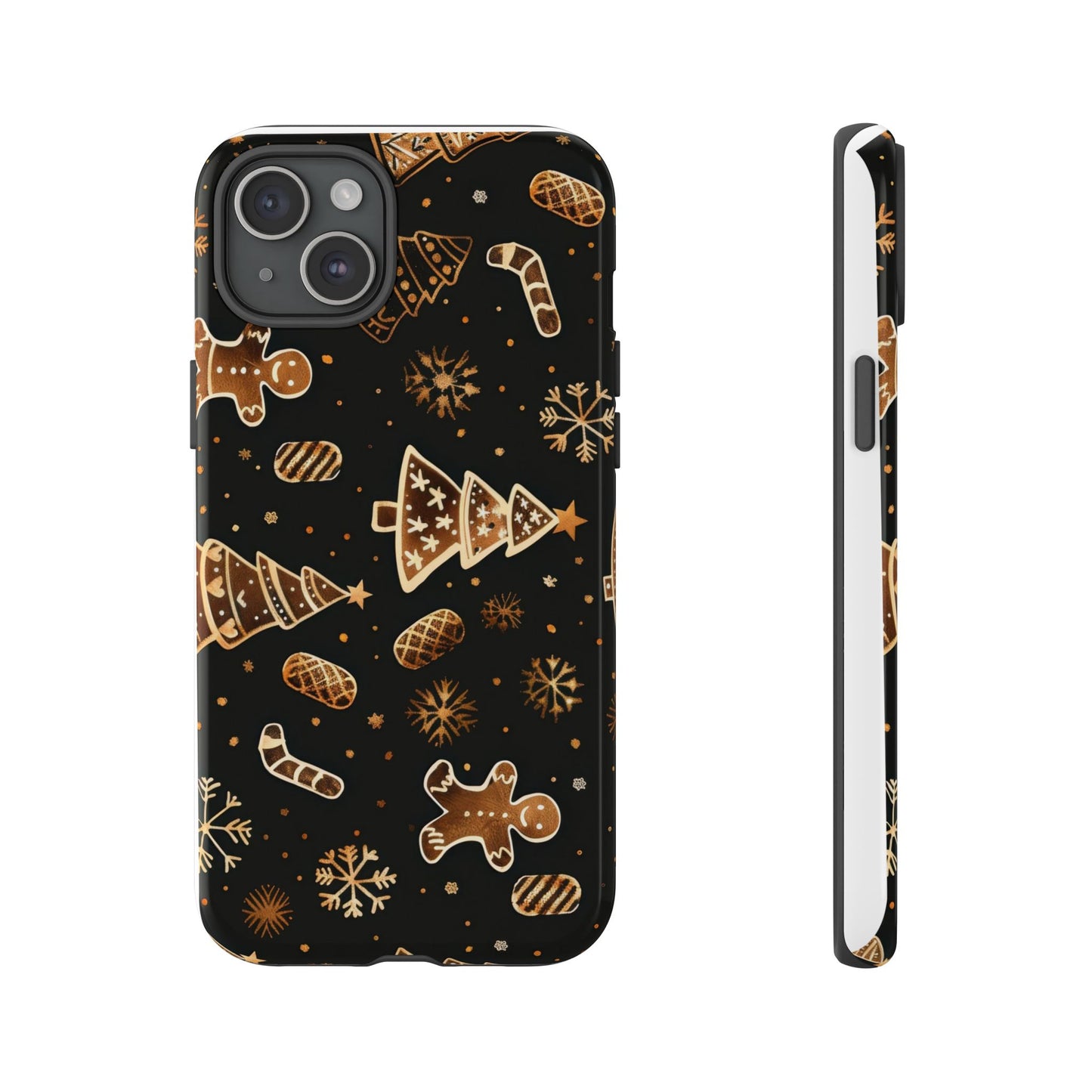 Christmas Cookie Phone Case,Black And Gold ,Case Holidays Case