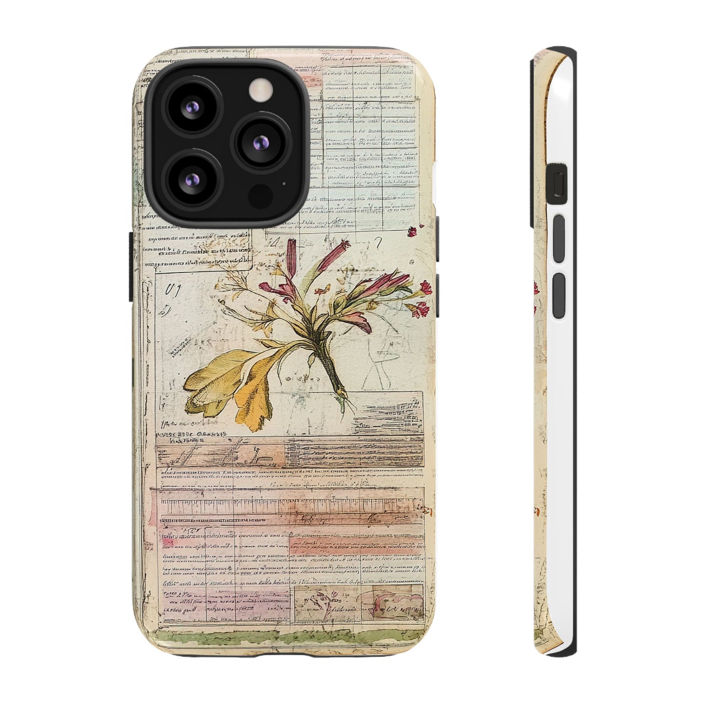 Vintage Botanical Tough Case — Floral Collage Phone Cover