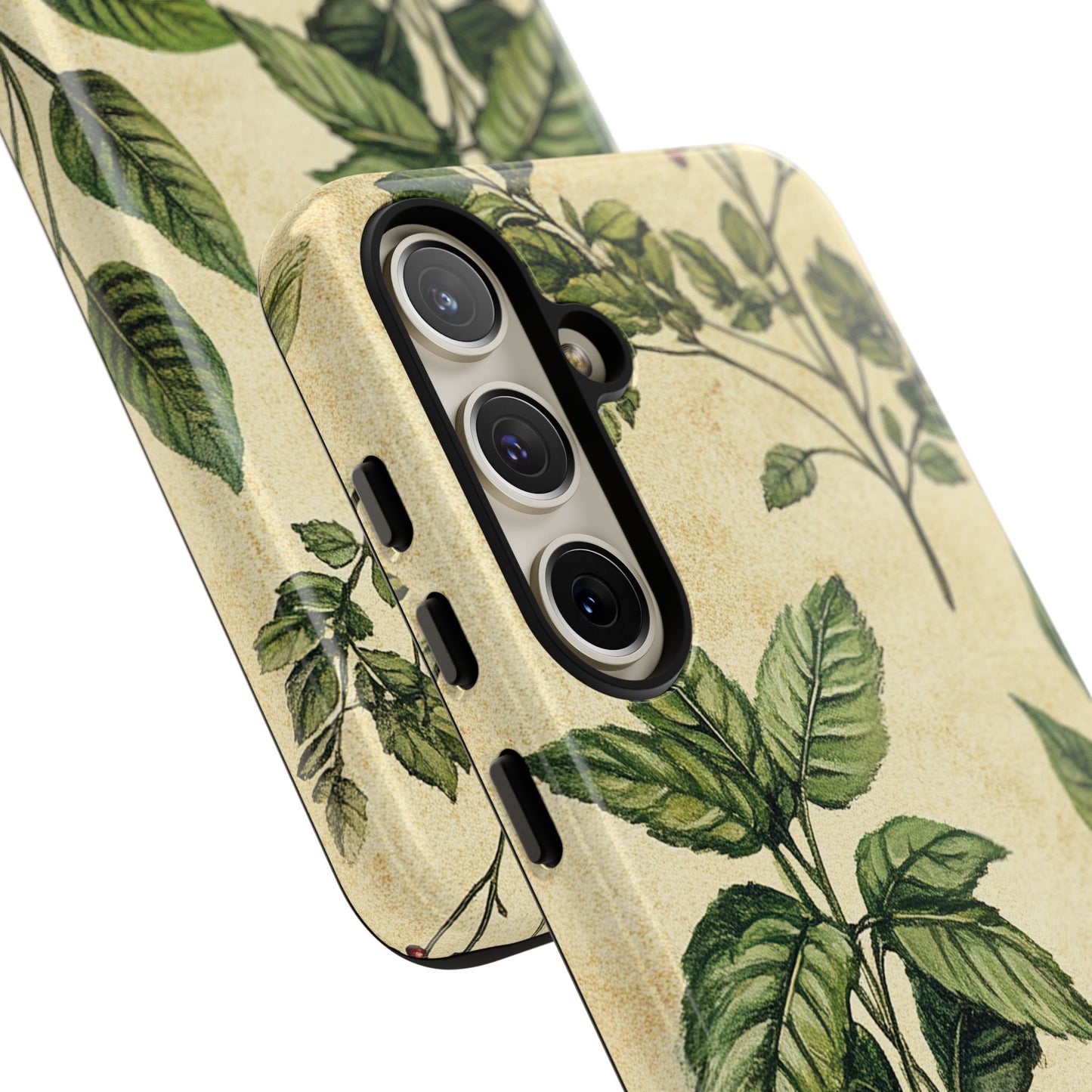 Botanical Leaves Tough Phone Case — Vintage Green Plant Print
