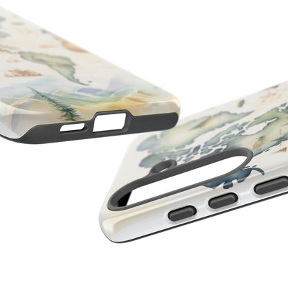 Hard Phone Case — Watercolor Fantasy Map Castle Design