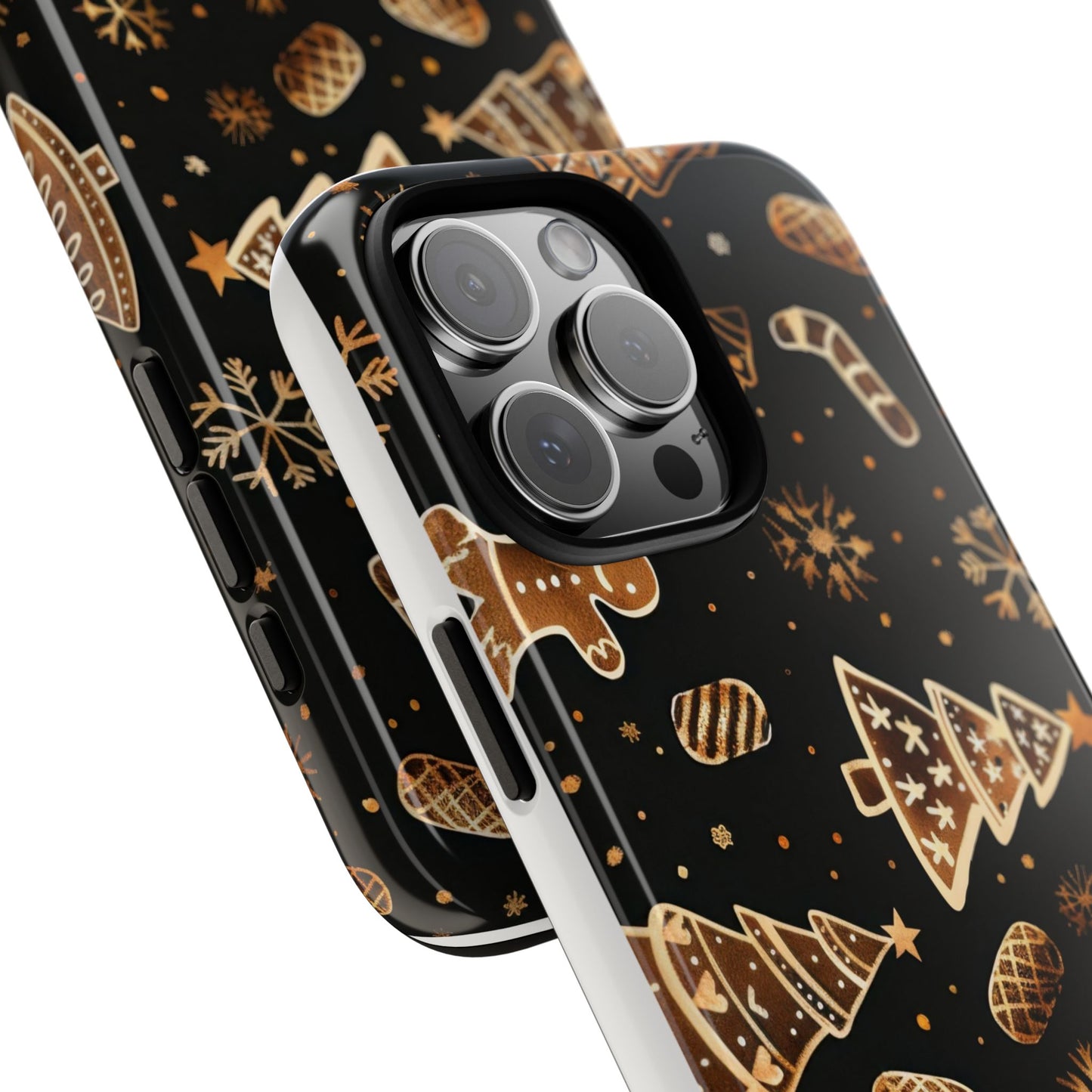 Christmas Cookie Phone Case,Black And Gold ,Case Holidays Case