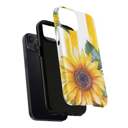 Sunflower Tough Magnetic Phone Case — Bright Floral Protective Cover