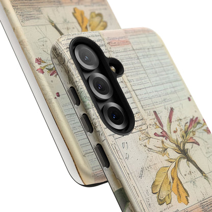 Vintage Botanical Tough Case — Floral Collage Phone Cover