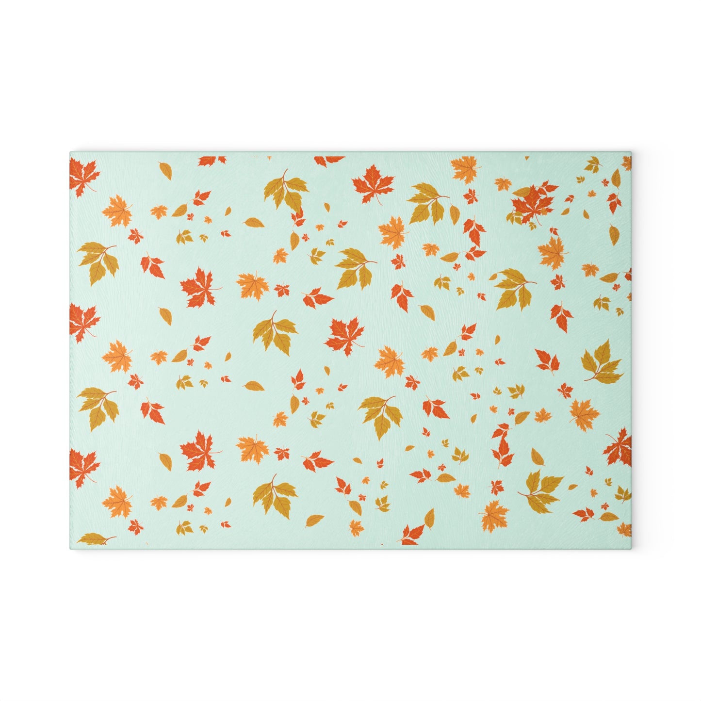 Autumn Leaf Glass Cutting Board, Seasonal Kitchen Decor, Fall Cooking Gift, Thanksgiving Kitchenware, Unique Home Gift,Gift for her,Gift for him