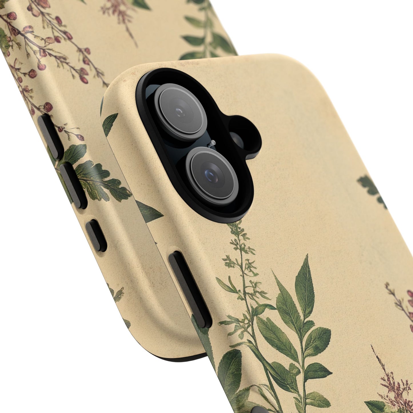 Floral Vintage Tough Case – Botanical Protective Phone Cover,Plants Lovers