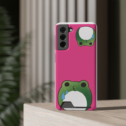 Phone Case With Card Holder frog for animal lovers