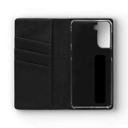Sunflower & Lemon Flip Phone Case – Floral Wallet Flip Case with Card Slots