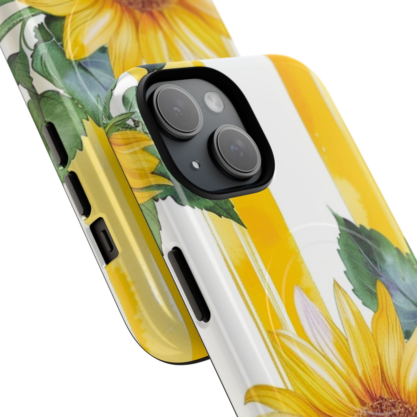 Sunflower Tough Magnetic Phone Case — Bright Floral Protective Cover