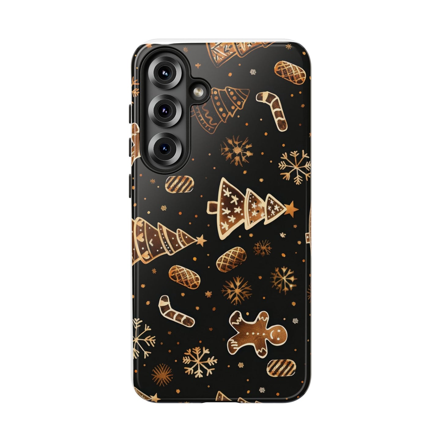 Christmas Cookie Phone Case,Black And Gold ,Case Holidays Case