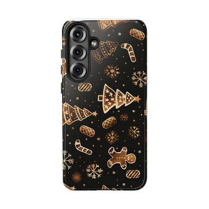 Christmas Cookie Phone Case,Black And Gold ,Case Holidays Case