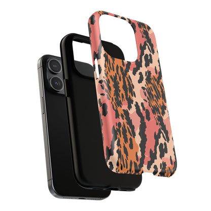 Leopard Print Tough Magnetic Phone Case — Slim Protective iPhone Cover