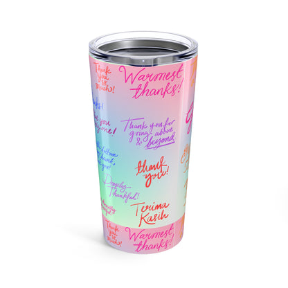 Travel Mug, Coffee Cup,ThankYou Travel mug  Trendy Insulated Drinkware, Gift for Her,Gift for him