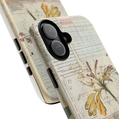 Vintage Botanical Tough Case — Floral Collage Phone Cover