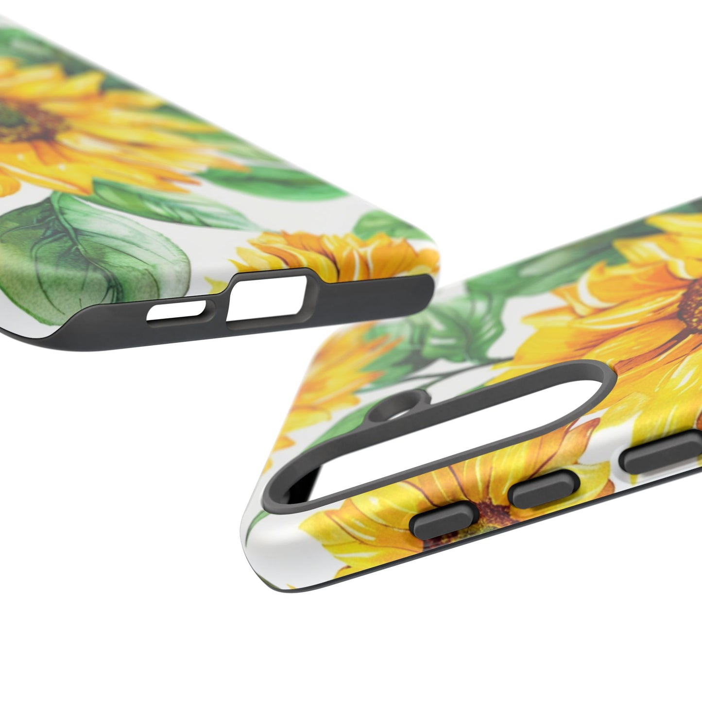 Sunflower Tough Phone Case — Bright Floral Protective Cover