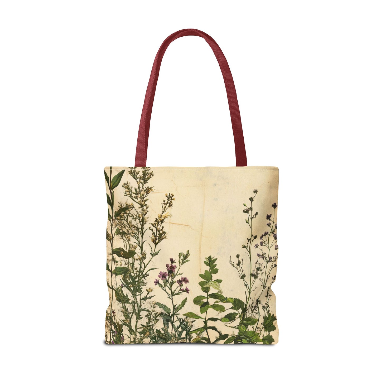Vintage Floral Tote Bag — Botanical Garden Print AOP