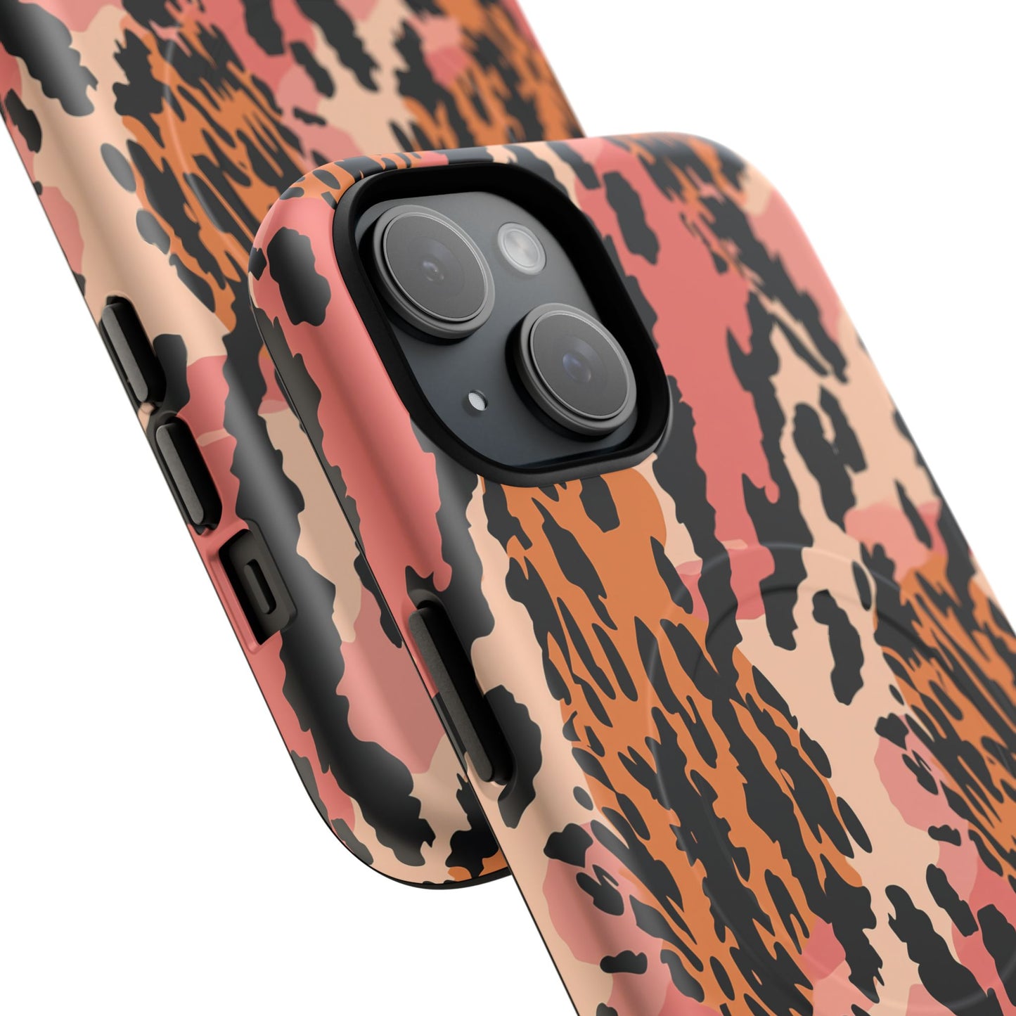 Leopard Print Tough Magnetic Phone Case — Slim Protective iPhone Cover