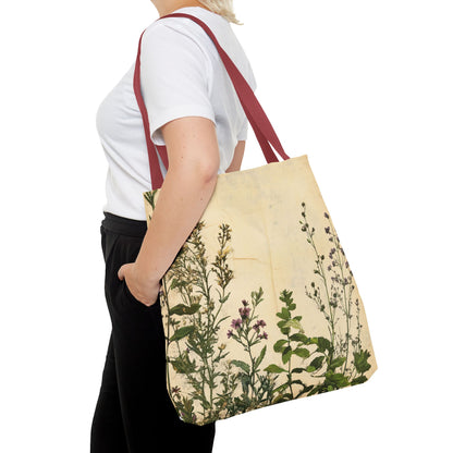 Vintage Floral Tote Bag — Botanical Garden Print AOP