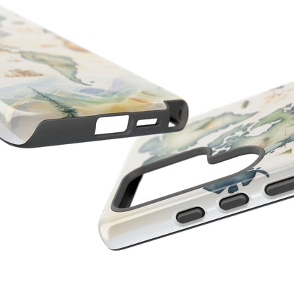 Hard Phone Case — Watercolor Fantasy Map Castle Design