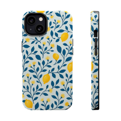 Phone Case — Lemon Branch Magnetic Impact-Resistant Case IPhone Case For Girl,Summer Vibes.