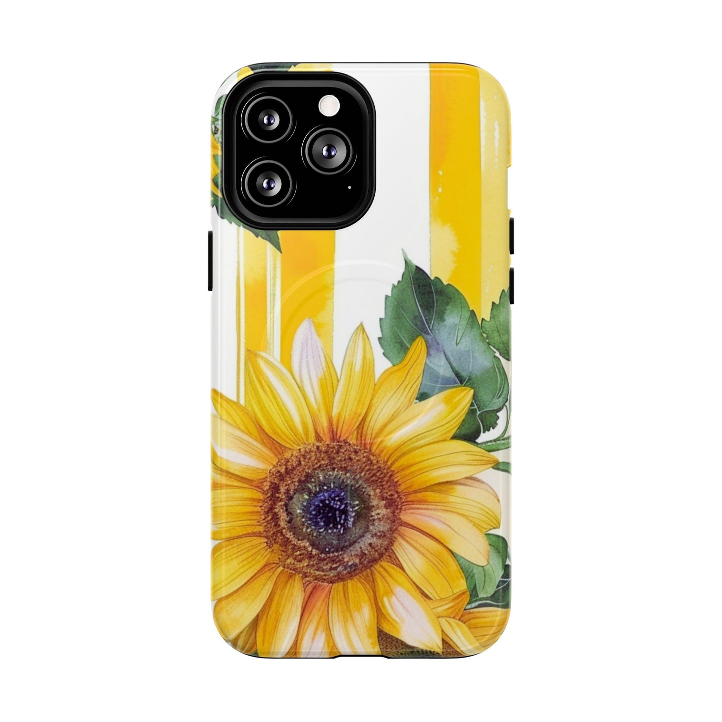 Sunflower Tough Magnetic Phone Case — Bright Floral Protective Cover
