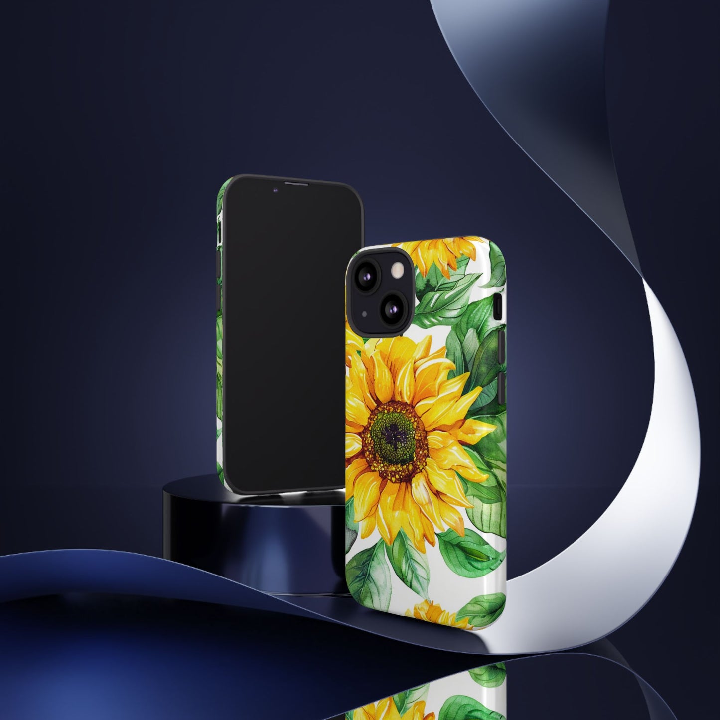 Sunflower Tough Phone Case — Bright Floral Protective Cover