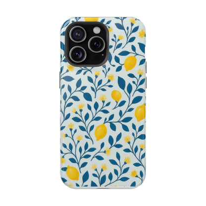 Phone Case — Lemon Branch Magnetic Impact-Resistant Case IPhone Case For Girl,Summer Vibes.