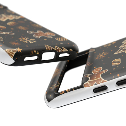Christmas Cookie Phone Case,Black And Gold ,Case Holidays Case